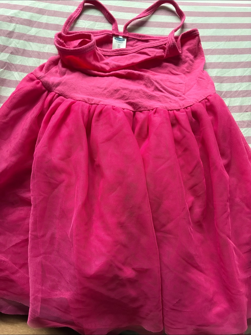 Old Navy Hot Pink Tulle Tank Dress